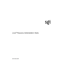 Linux® Resource Administration Guide