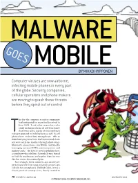 Malware Goes Mobile by Mikko Hypponen