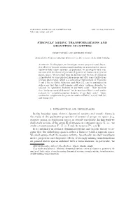 Strongly Mixing Transformations and Geometric Diameters