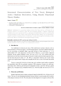 Structural Characterization of Two Novel, Biological Active Chalcone Derivatives, Using Density Functional Theory Studies