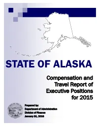2015 Compensation and Travel Report of Executive Positions