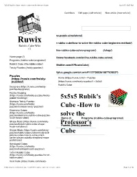 5X5x5 Rubik's Cube -How to Solve the Professor's Cube 12/21/17, 11�07 PM