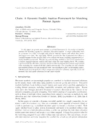 Chain: a Dynamic Double Auction Framework for Matching Patient Agents
