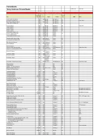 Fanderbooks Gerry Anderson Related Books List Revised: 27-Oct-08