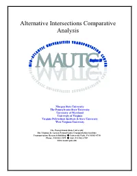 Alternative Intersections Comparative Analysis