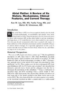 Atrial Flutter: a Review of Its History, Mechanisms, Clinical Features, and Current Therapy