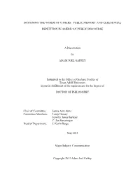 Imagining the Words of Others: Public Memory and Ceremonial Repetition in American Public Discourse