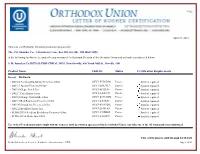 Status Certification Requirements UKD-ID Product Name