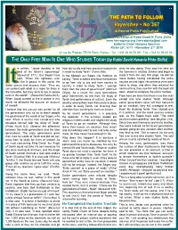 THE PATH to FOLLOW Vayeishev • No 367 a Hevrat Pinto Publication Under the Direction of Rabbi David H