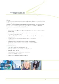 Vicroads Purpose, Aims and Organisational Values