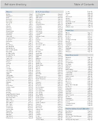 Bell Store Directory Table of Contents