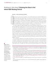 Clearing the Deal in the Initial HSR Waiting Period
