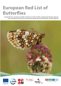 European Red List of Butterflies