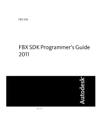FBX SDK Programmeres Guide 2011