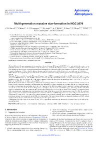 Multi-Generation Massive Star-Formation in NGC3576