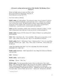 1 a Dramatic Reading and Interpretation of the Akeidah, The