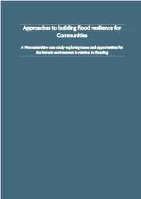 Approaches to Building Flood Resilience for Communities