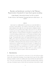 Baseline and Interferent Correction by the Tikhonov Regularization Framework for Linear Least Squares Modeling