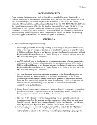 Document Requests