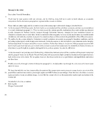 1 Message to the Editor Dear Editor Yannick Donnadieu, 5 Thank You