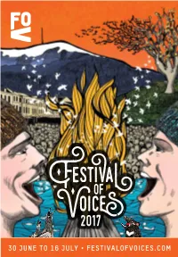 30 June to 16 July • Festivalofvoices.Com 2