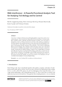 A Powerful Functional Analysis Tool for Studying Tick Biology and Its Control