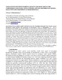 Species Distribution Model Selection and Assessment of Performance