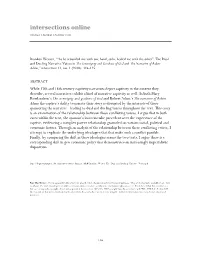 The Dual and Dueling Narrative Voices in the Sovereignty and Goodness of God and the Narrative of Robert Adams,” Intersections 11, No