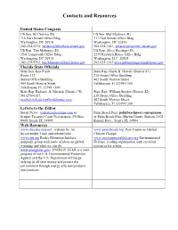 Contacts and Resources