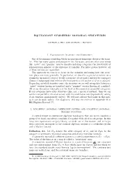 EQUIVARIANT SYMMETRIC MONOIDAL STRUCTURES 1. Equivariant Algebra and Homotopy One of the Primary Stumbling Blocks in Equivariant