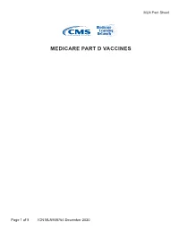 Medicare Part D Vaccines