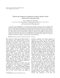 Tensile and Compressive Properties of Epoxy Syntactic Foams Reinforced by Short Glass Fiber