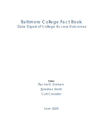 Baltimore College Fact Book: Data Digest of College Access Outcomes