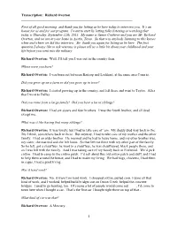 Interview Transcript