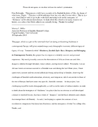 Please Do Not Quote Or Circulate Without the Author's Permission. 1