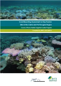 Coral Bleaching Assessment on Key Tourism Sites in the Cairns and Port Douglas Region