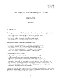 Final Proposal to Encode Nandinagari in Unicode