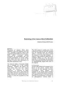 Rebinding of the Camera Work Collection