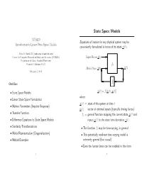 State Space Models
