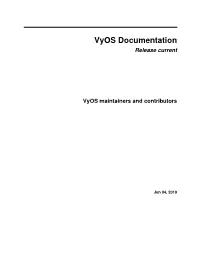 Vyos Documentation Release Current
