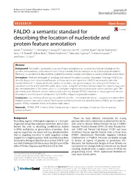 A Semantic Standard for Describing the Location of Nucleotide and Protein Feature Annotation Jerven T