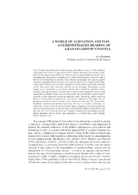 An Existentialist Reading of Graham Greene's