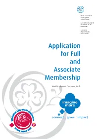 Application for Full and Associate Membership