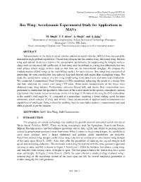 Box Wing: Aerodynamic Experimental Study for Applications in Mavs