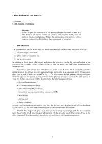Classification of Ion Sources