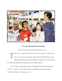 I. ALL ABOARD the BECKY THATCHER Homas and Li-Ming Were