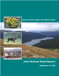 Joint Review Panel Report
