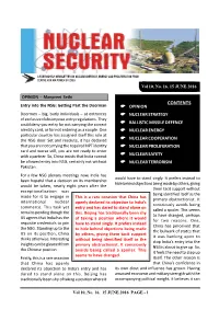 Nuclear Security: a Fortnightly Newsletter from Caps