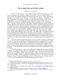 The Trading Path and North Carolina