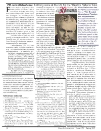 PM John Diefenbaker: a Strong Voice at the UN for The